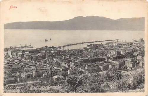 Kroatien Fiume Rijeka Gesamtansicht Vintage Postkarte