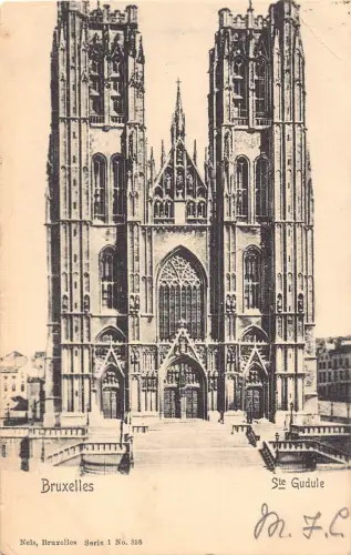 Belgien 1904 Bruxelles Brüssel Ste Gudule alte Postkarte