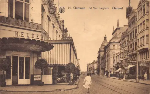 Belgien 1930 Ostende Ostende Bd Van Iseghem Soupers American Bar Helder Postkarte