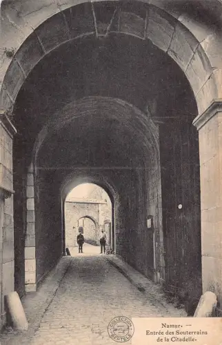 Belgien Namur Entree des Souterrains Zitadelle Zitadelle Eingang Vintage Postkarte
