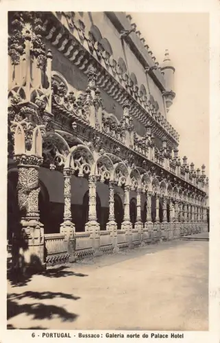 Portugal Bussaco Galeria norte do Palace Vintage Postkarte