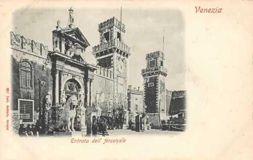 Italien Venedig Venezia Entrata dell' Arsenale Vintage Postkarte
