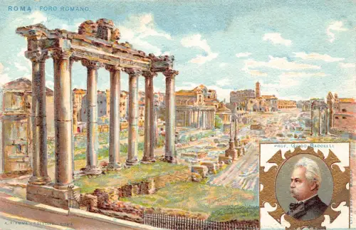 Italien Roma Rom Forum Romanum Prof Guido Baccelli Portrait Postkarte
