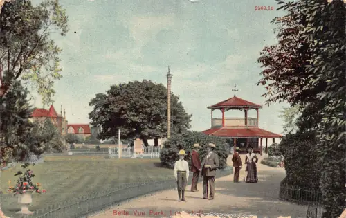 England 1908 Lowestoft Belle Vue Park Vintage Postkarte
