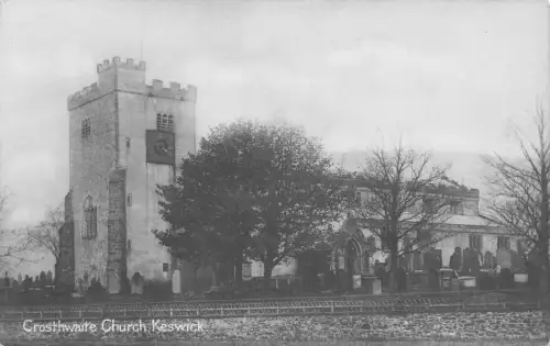 England Crosthwaite Church Keswick Vintage Postkarte