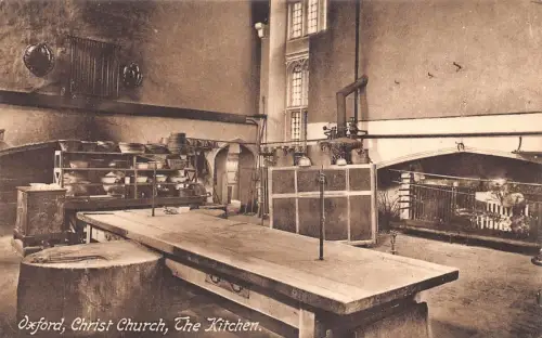 England Oxford Christ Church Kitchen Vintage Postkarte