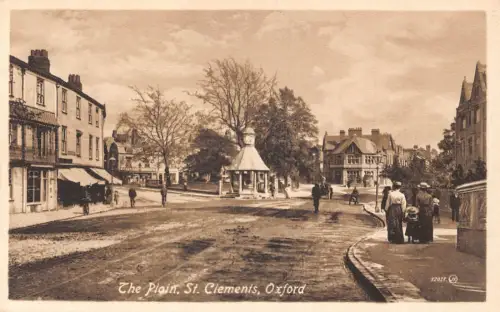 England Oxford The Plain St Clements Vintage Postkarte