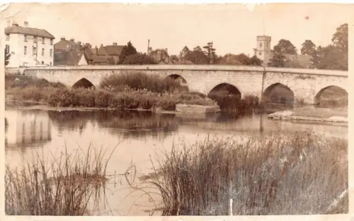 England Bidford-on-Avon Bridge View RPPC Vintage Postkarte