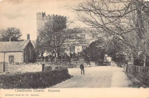 England Crosthwaite Church Keswick Vintage Postkarte