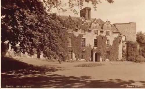 Wales Hay Castle Vintage Postkarte