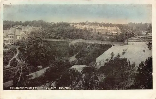 England Bournemouth Alaun Chine Vintage Postkarte