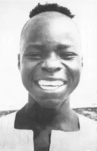 Äthiopien Portrait Native Young Boy Smiling Ethno Postkarte