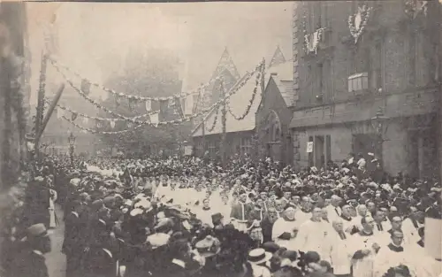 England Große Prozession in Carlisle Place Religiöse Postkarte