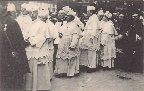 England London Große Prozession Prämonstratenser Abt Bergh OSB Postkarte