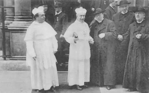 England Gäste verlassen Erzbischofshaus religiöse London Postkarte