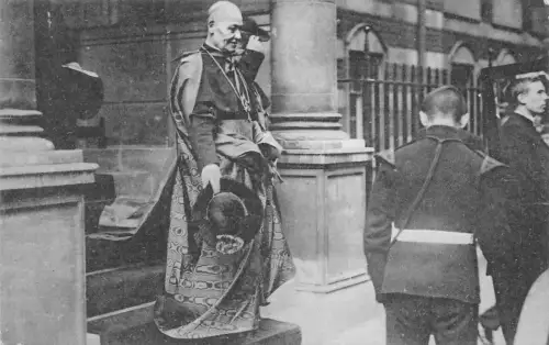 England Leagate Verlässt Erzbischofshaus Religiöse Prozession London Postkarte