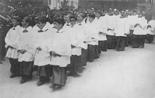 England Carlisle Great Procession Cathedral Choir Boys Religiöse Postkarte