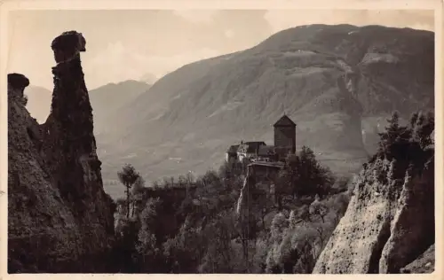 Italien Meran Meran Schloss Schloss Tirol RPPC Vintage Postkarte