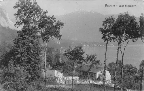 Italien 1907 Baveno Gesamtansicht Lago Maggiore Vintage Postkarte