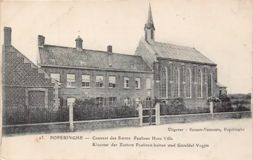 Belgien Poperinghe Klooster Zusters Paulinen buiten stad Gazeldel Postkarte