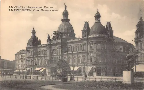 Belgien Anvers Antwerpen Hippodrom Zirkus Vintage Postkarte