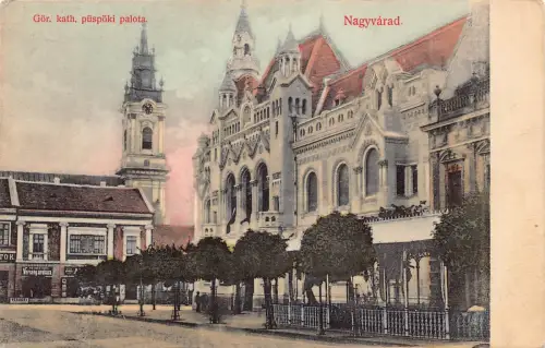 L514 Rumänien Oradea Nagyvarad Griechisch Katholisch Palast Vintage Postkarte