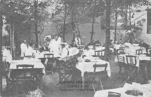 L514 Rumänien Oradea Nagyvarad Kispipa Restaurant Vintage Postkarte