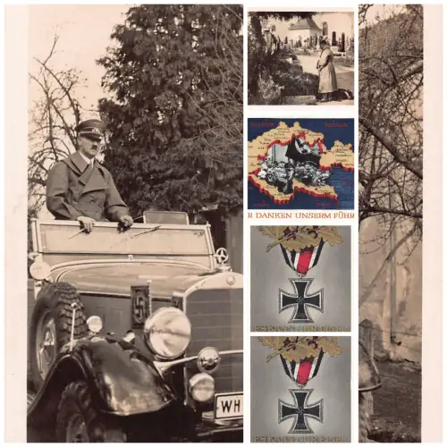 Drittes Reich Propaganda Deutschland WWII Lot Vintage Postkarten L553