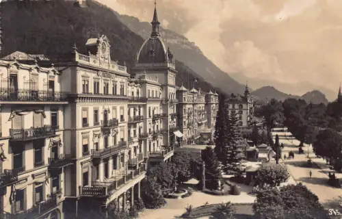 Schweiz Interlaken Hotel Viktoria Jungfrau Berg Schweizerhof Postkarte