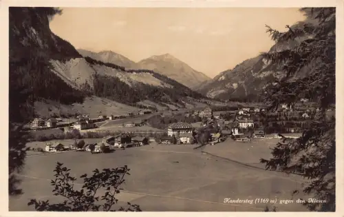 Schweiz Kandersteg mit Bluemlisalp Berg Vintage Postkarte