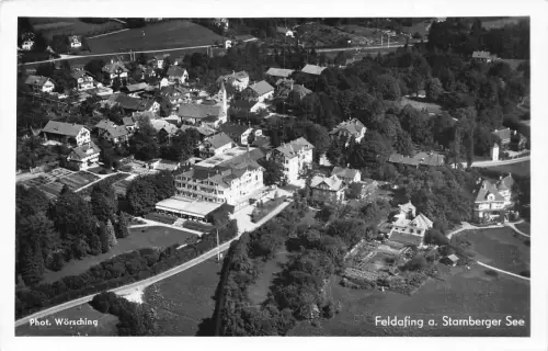 Deutschland Feldafing a Starnberger siehe Gesamtansicht RPPC Vintage Postkarte