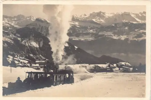 Schweiz Rigi-Kaltbad die Alpen Bergbahn Vintage Postkarte