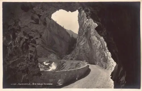 Schweiz Gasterntal Neue Straße Neue Straße Vintage Postkarte