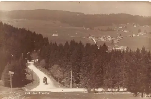 Schweiz Col des Etroits Road Vintage Postkarte