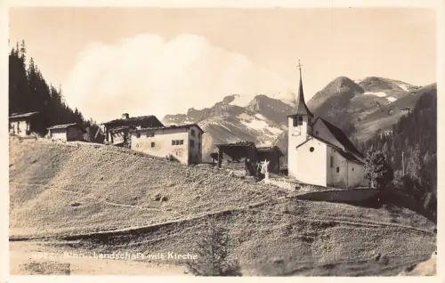 Schweiz Binn Landschaft mit Kirche Kirche Vintage Postkarte