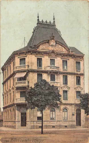 Frankreich La Caisse d'Epargne Belfort Vintage Postkarte