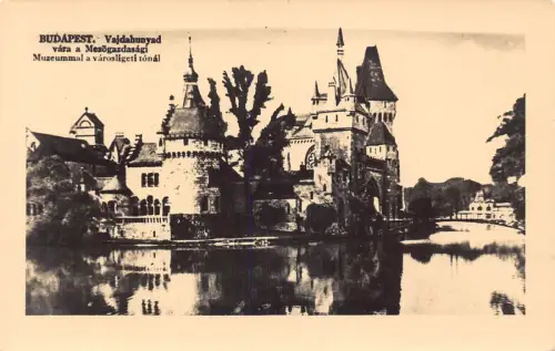 Ungarn Budapest Vajdahunyad vara a Mezogazdasagi Burg Postkarte