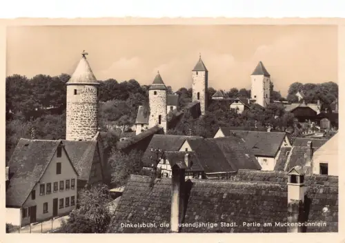 L323 Deutschland Dinkelsbühl Hausendjaehrige Stadt RPPC Vintage Postkarte