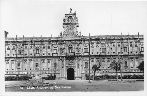 Spanien Leon Fachada de San Marcos Vintage Postkarte