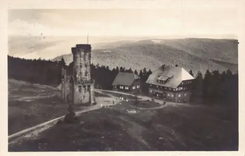 L320 Deutschland 1923 Hornisgringe 1166 m Noerdl Bad Schwarzwald Vintage Postkarte