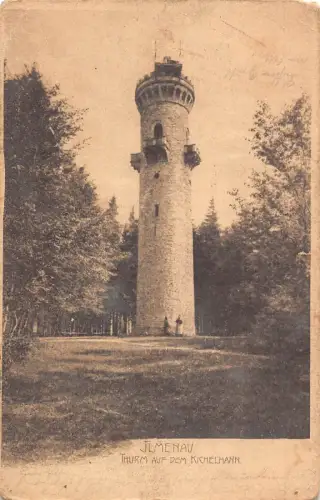 L052 Deutschland 1904 Ilmenau Thurm auf dem Kichelhahn alte Postkarte