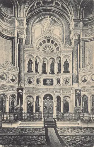 L010 Deutschland 1906 Wiesbaden Gmechische Kapelle Innenraum Kapelle Vintage Postkarte