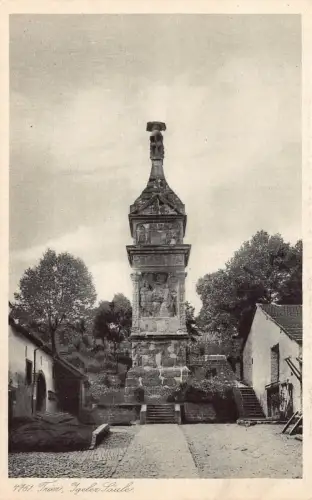 L010 Deutschland Trier Igeler Saeule, Statue Vintage Postkarte