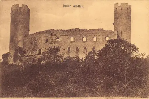 L010 Deutschland Ruine Andalau Ruine Feldpost WWI Vintage Postkarte
