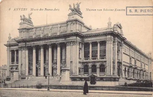Belgien Antwerpen Anvers Museum van Schoone Kunsten Vintage Postkarte