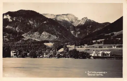 Österreich St Wolfgang Grand Hotel Vintage Postkarte