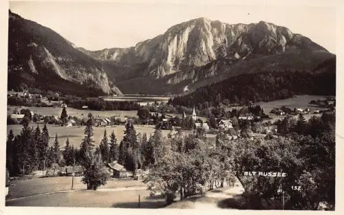 Österreich Altaussee Gesamtansicht Vintage Postkarte
