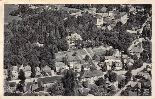 L171 Deutschland 1946 Feldpost Bad Wörishofen Luftaufnahme Vintage Postkarte