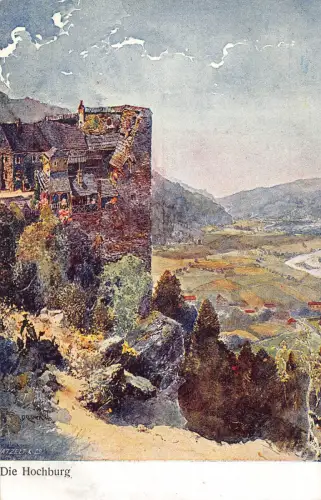 C042 Österreich, Die Hochburg Vintage Postkarte