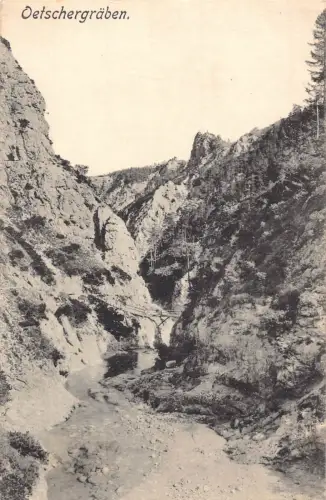 C041 Österreich, Oetschegraeben Vintage Postkarte